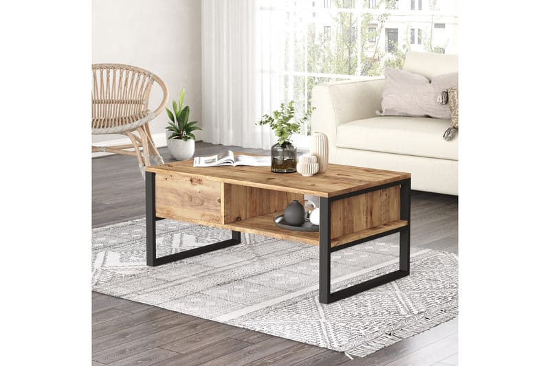 Jakh sohvapöytä 100x59,7 cm tummansininen - Hanah Home - Huonekalut - Pöytä & ruokailuryhmä - Sohvapöytä