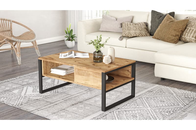 Jakh sohvapöytä 100x59,7 cm tummansininen - Hanah Home - Huonekalut - Pöytä & ruokailuryhmä - Sohvapöytä