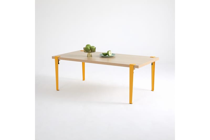 Fonissa sohvapöytä 120x60 cm ruskea/keltainen - Hanah Home - Huonekalut - Pöytä & ruokailuryhmä - Sohvapöytä