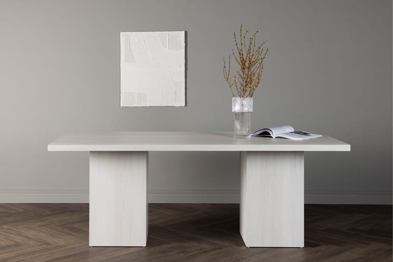Ruokapöytä Olga 75x200 cm - Valkoinen - Huonekalut - Pöytä & ruokailuryhmä - Ruokapöydät & keittiön pöydät