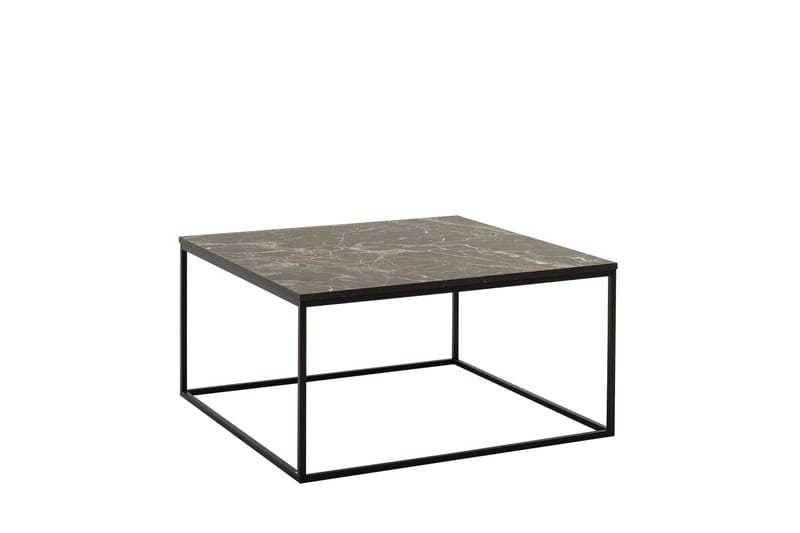 Ajmit sohvapöytä 80x80 cm musta - Hanah Home - Huonekalut - Pöytä & ruokailuryhmä - Sohvapöytä