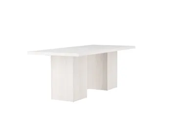 Ruokapöytä Olga 75x200 cm - Valkoinen - Huonekalut - Pöytä & ruokailuryhmä - Ruokapöydät & keittiön pöydät