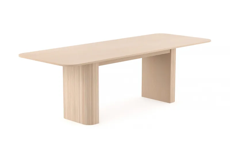 Kopparbo Ruokapöytä 180-240 cm jatkettava - Vaalea valkolakattu tammi - Huonekalut - Pöytä & ruokailuryhmä - Ruokapöydät & keittiön pöydät