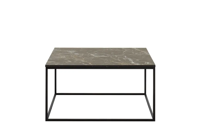 Ajmit sohvapöytä 80x80 cm musta, Hanah Home