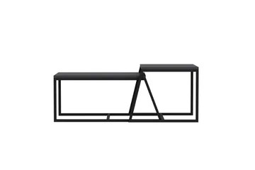 Minimal sohvapöytä 75x50 cm musta - Hanah Home - Huonekalut - Pöytä & ruokailuryhmä - Apupöytä & sivupöytä - Sarjapöytä