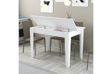Levents ruokapöytä 110x72 cm valkoinen - Hanah Home - Huonekalut - Pöytä & ruokailuryhmä - Ruokapöydät & keittiön pöydät