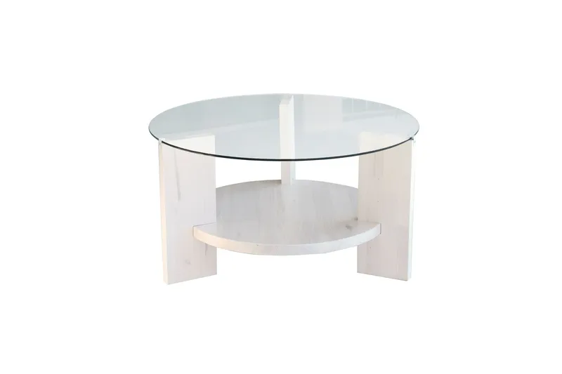 Mumondo sohvapöytä 75 cm valkoinen, Hanah Home