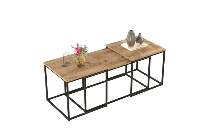 Kenkichi sohvapöytä 50x50 cm tummansininen, Hanah Home