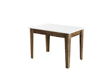 Levents ruokapöytä 110x72 cm ruskea/valkoinen