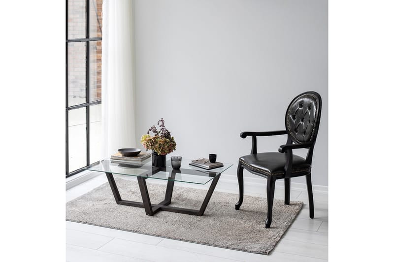 Liepene sohvapöytä 105x65 cm musta - Hanah Home - Huonekalut - Pöytä & ruokailuryhmä - Sohvapöytä