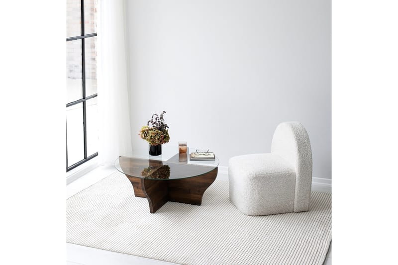 Amphora sohvapöytä 92 cm ruskea - Hanah Home - Huonekalut - Pöytä & ruokailuryhmä - Sohvapöytä