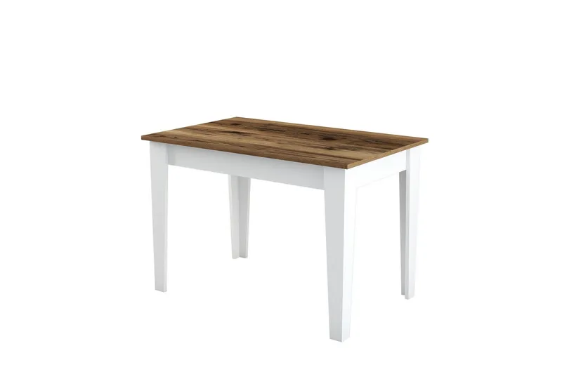 Levents ruokapöytä 110x72 cm ruskea/valkoinen - Hanah Home - Huonekalut - Pöytä & ruokailuryhmä - Ruokapöydät & keittiön pöydät