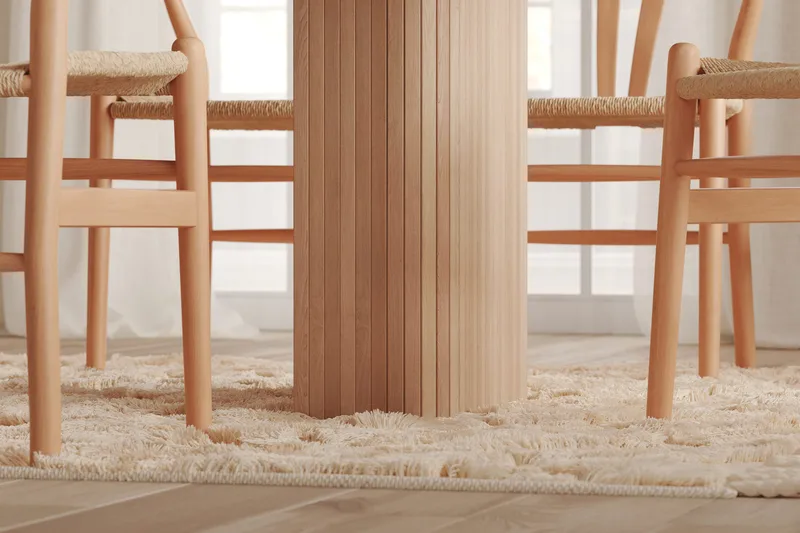 Kopparbo Ruokapöytä 200-260 cm jatkettava jatkolevyllä - Valkolakattu Tammi - Huonekalut - Pöytä & ruokailuryhmä - Ruokapöydät & keittiön pöydät