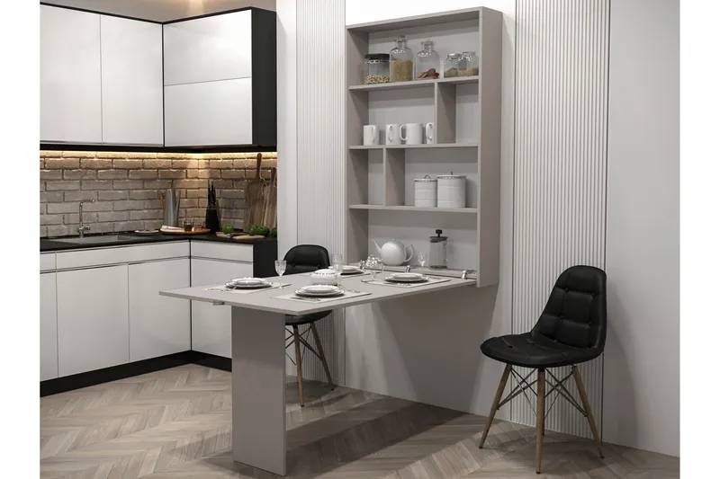 Abi Seinään kiinnitettävä ruokapöytä 130 cm, suorakulmainen - Beige - Huonekalut - Pöytä & ruokailuryhmä - Ruokapöydät & keittiön pöydät