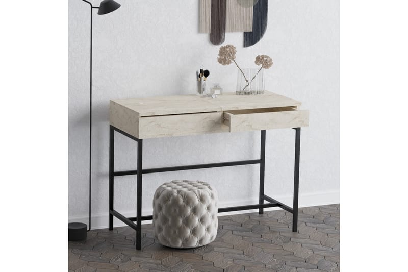 Achberg Kampauspöytä 100 cm - Beige - Huonekalut - Pöytä & ruokailuryhmä - Meikki- & kampauspöydät