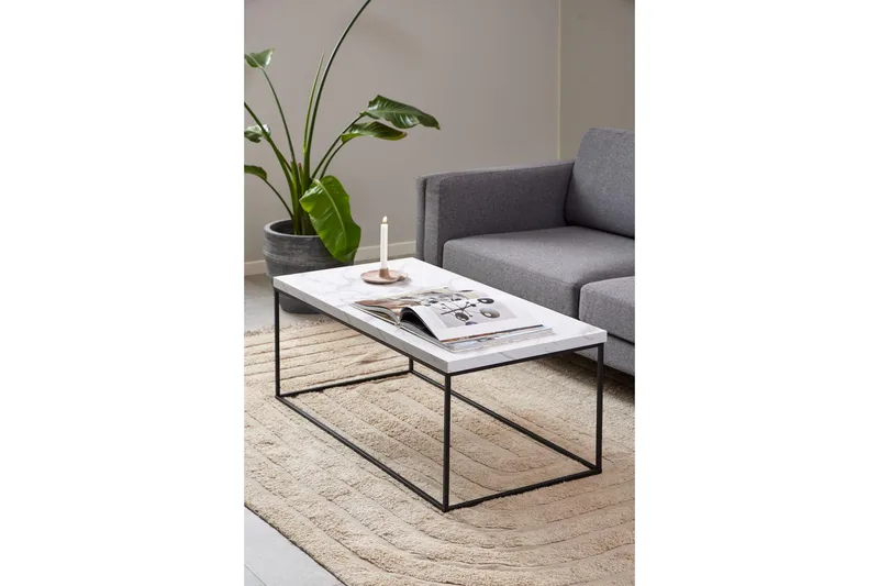 Adisan Sohvapöytä 55 cm - Valkoinen - Huonekalut - Pöytä & ruokailuryhmä - Sohvapöytä