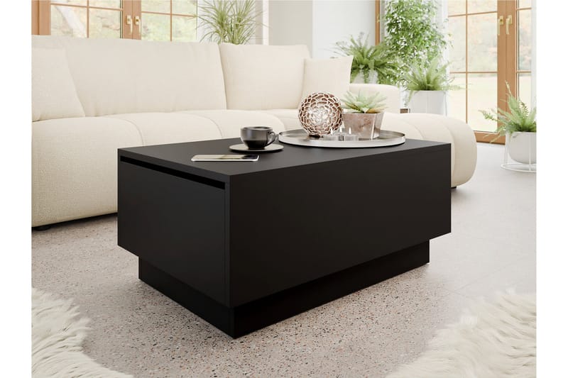 Adrianah Sohvapöytä 90 cm - Musta - Huonekalut - Pöytä & ruokailuryhmä - Sohvapöytä