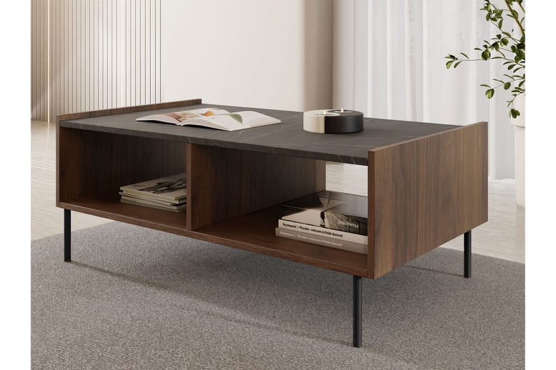 Akihito Sohvapöytä 97 cm - Ruskea - Huonekalut - Pöytä & ruokailuryhmä - Sohvapöytä