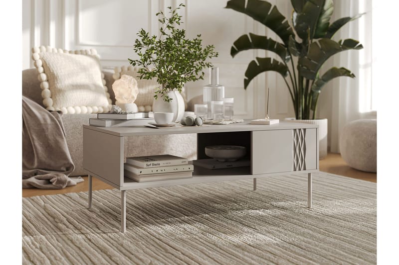 Akiko Sohvapöytä 110 cm - Beige - Huonekalut - Pöytä & ruokailuryhmä - Sohvapöytä