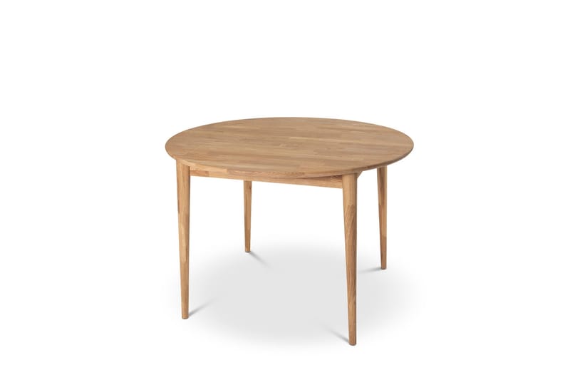 Alborg Jatkettava Ruokapöytä 110-150 cm Pyöreä, 4 hengelle massiivipuuta, Luonnonväri