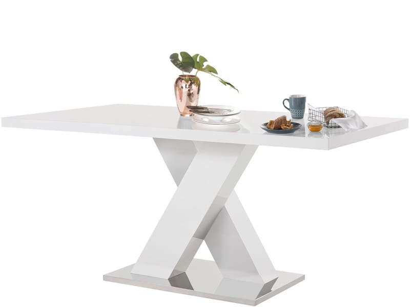 Ali ruokapöytä 160 cm - Valkoinen - Huonekalut - Pöytä & ruokailuryhmä - Ruokapöydät & keittiön pöydät