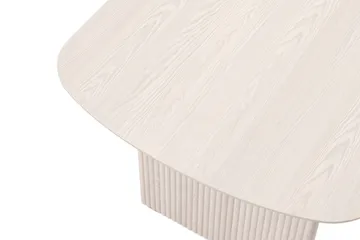 Alma suorakaiteen muotoinen ruokapöytä 180x90 cm, viilu - Valkokuultokäsitelty tammi - Huonekalut - Pöytä & ruokailuryhmä - Ruokapöydät & keittiön pöydät