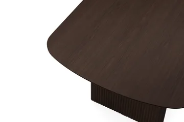 Alma suorakulmainen ruokapöytä 220 × 100 cm, viilu - Savustettu tammi - Huonekalut - Pöytä & ruokailuryhmä - Ruokapöydät & keittiön pöydät