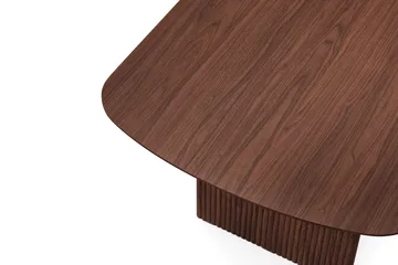Alma suorakulmainen ruokapöytä 220 × 100 cm, viilu - Pähkinäpuu - Huonekalut - Pöytä & ruokailuryhmä - Ruokapöydät & keittiön pöydät