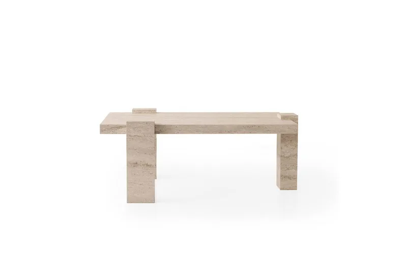 Almasi Sohvapöytä 110 cm - Travertiini - Huonekalut - Pöytä & ruokailuryhmä - Sohvapöytä