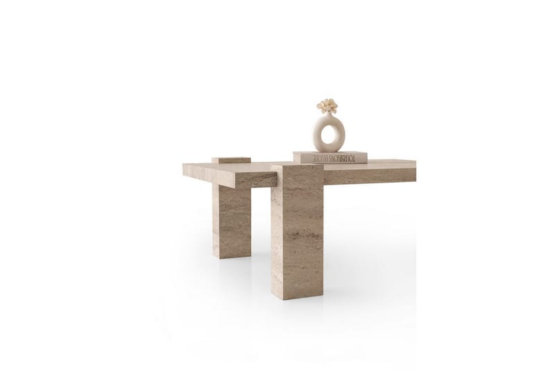 Almasi Sohvapöytä 110 cm - Travertiini - Huonekalut - Pöytä & ruokailuryhmä - Sohvapöytä