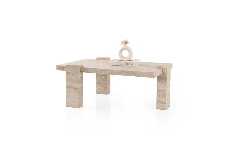 Almasi Sohvapöytä 110 cm, Travertiini