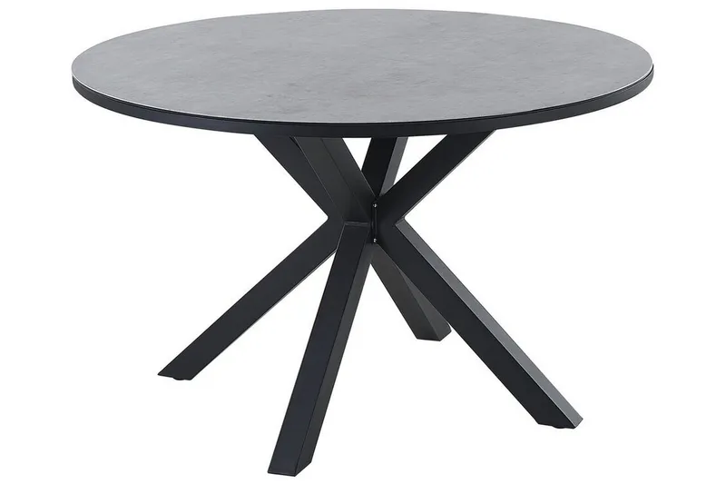 Altona Ruokapöytä 120 cm, Musta/Harmaa