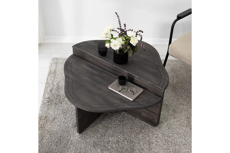 Altopiano Sohvapöytä 90 cm - Antrasiitti - Huonekalut - Pöytä & ruokailuryhmä - Apupöytä & sivupöytä - Sarjapöytä