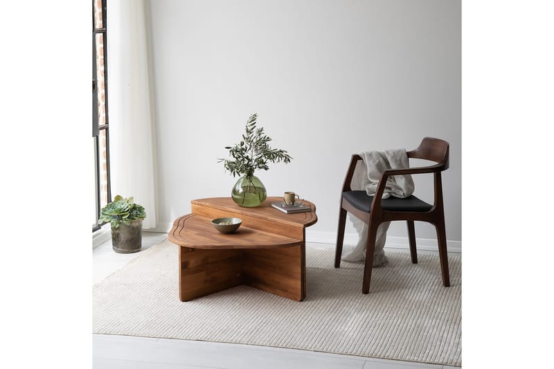 Altopiano Sohvapöytä 90 cm - Ruskea - Huonekalut - Pöytä & ruokailuryhmä - Apupöytä & sivupöytä - Sarjapöytä