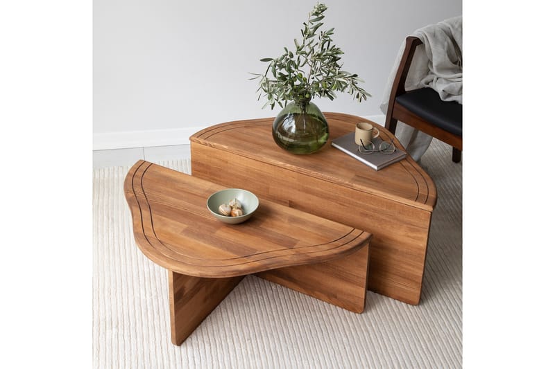 Altopiano Sohvapöytä 90 cm - Ruskea - Huonekalut - Pöytä & ruokailuryhmä - Apupöytä & sivupöytä - Sarjapöytä