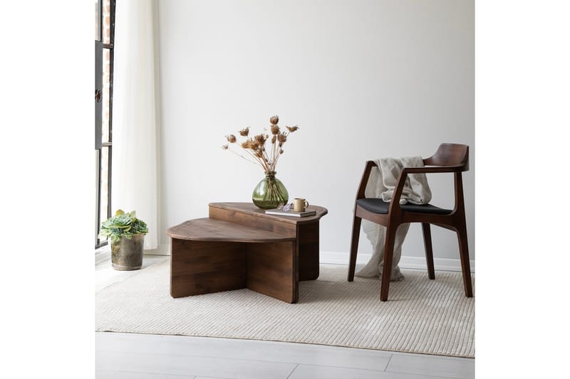 Altopiano Sohvapöytä 90 cm - Pähkinäpuu - Huonekalut - Pöytä & ruokailuryhmä - Apupöytä & sivupöytä - Sarjapöytä