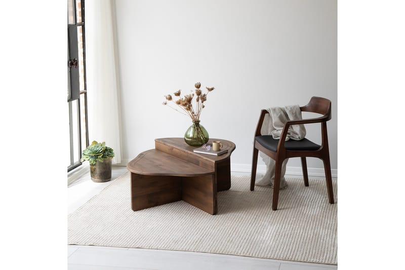 Altopiano Sohvapöytä 90 cm - Pähkinäpuu - Huonekalut - Pöytä & ruokailuryhmä - Apupöytä & sivupöytä - Sarjapöytä