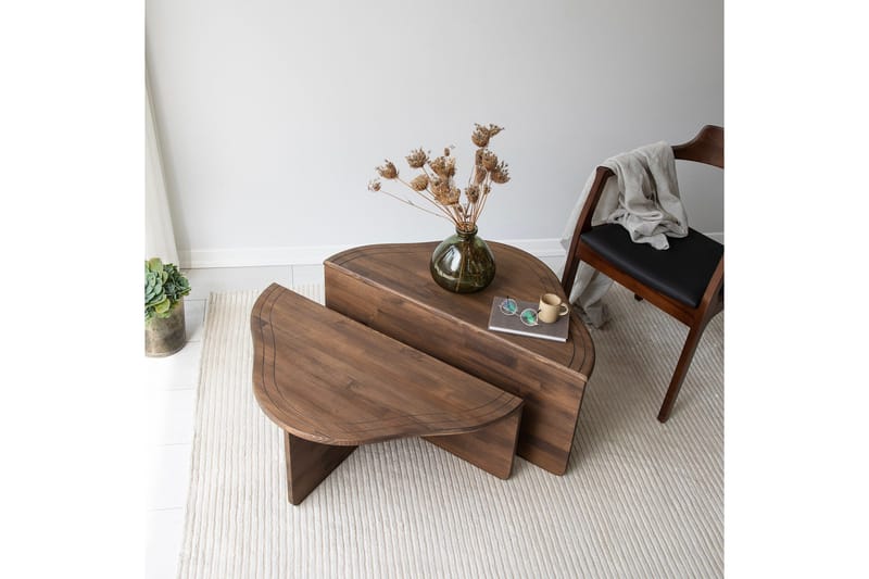 Altopiano Sohvapöytä 90 cm - Pähkinäpuu - Huonekalut - Pöytä & ruokailuryhmä - Apupöytä & sivupöytä - Sarjapöytä