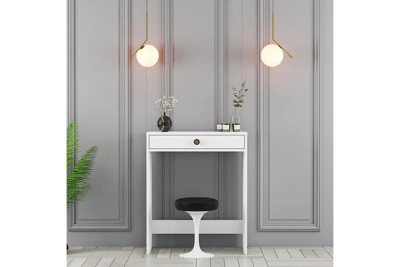 Ameias Kampauspöytä 70 cm - Valkoinen - Huonekalut - Pöytä & ruokailuryhmä - Meikki- & kampauspöydät