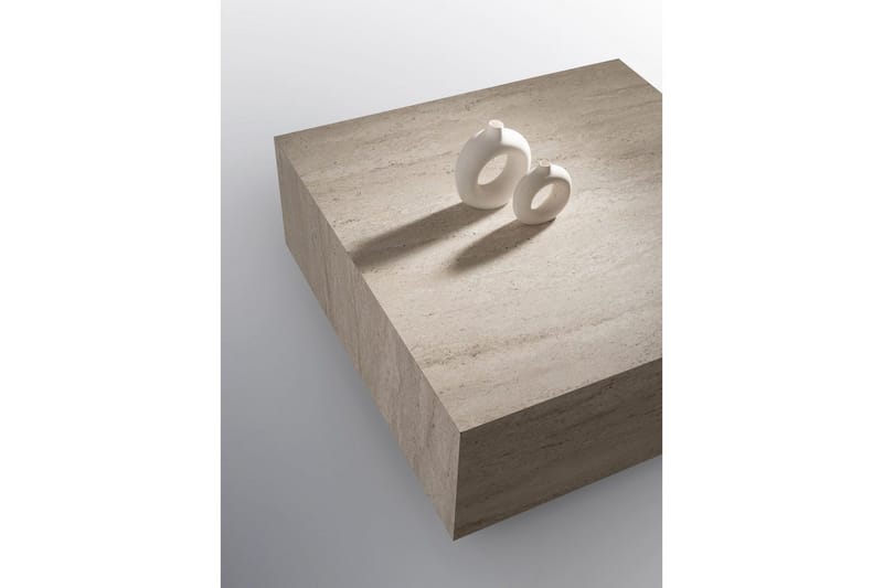 Ameias Sohvapöytä 90 cm - Travertiini - Huonekalut - Pöytä & ruokailuryhmä - Sohvapöytä