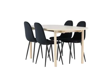 Andy Ruokailuryhmä 180 cm Soikea jossa 4 Polar tuolia