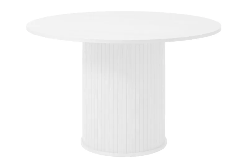 Angelique Ruokapöytä 120 cm Pyöreä, Valkoinen