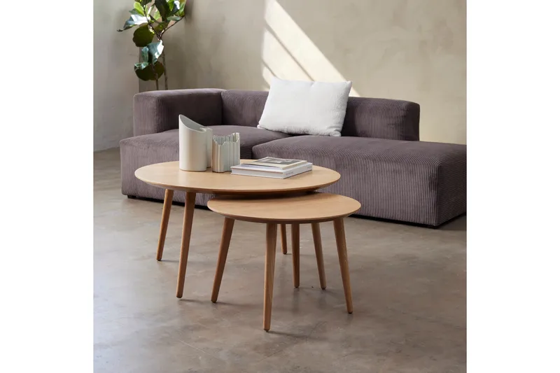 Anju Sohvapöytä 88 cm - Beige - Huonekalut - Pöytä & ruokailuryhmä - Apupöytä & sivupöytä - Sarjapöytä