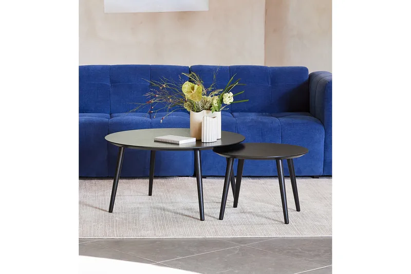 Anju Sohvapöytä 88 cm - Musta - Huonekalut - Pöytä & ruokailuryhmä - Apupöytä & sivupöytä - Sarjapöytä
