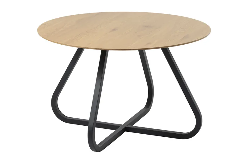 Ankit Ruokapöytä 120 cm Pyöreä, Musta/Beige