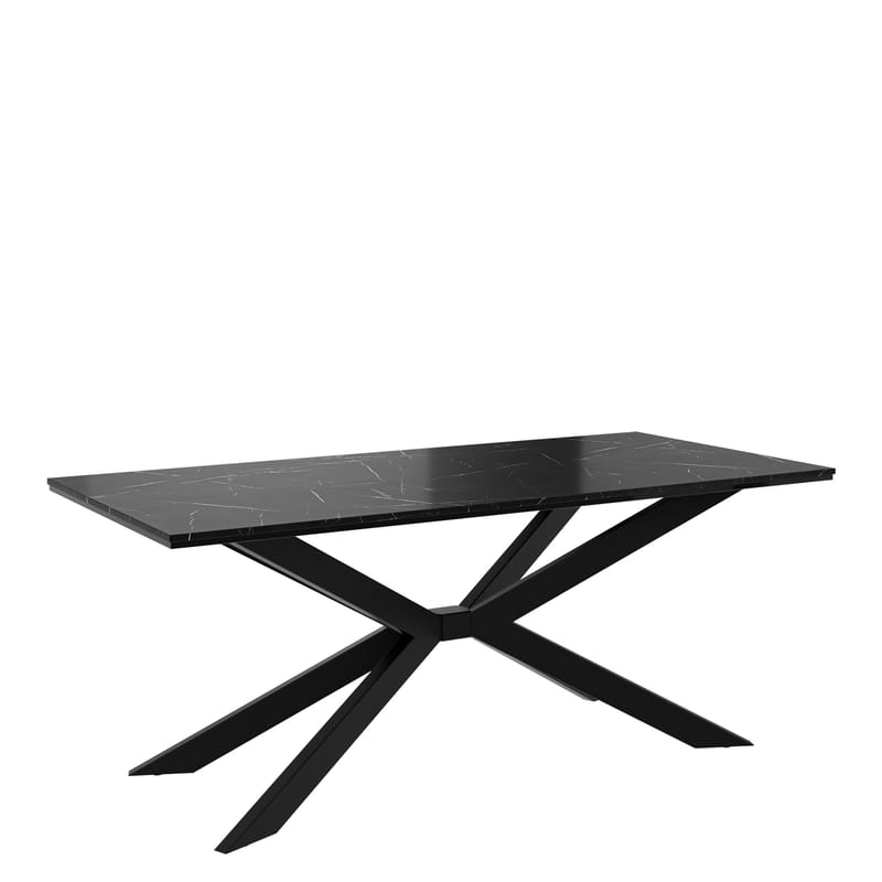 Aplung Ruokapöytä 190 cm suorakulmainen - Musta - Huonekalut - Pöytä & ruokailuryhmä - Ruokapöydät & keittiön pöydät