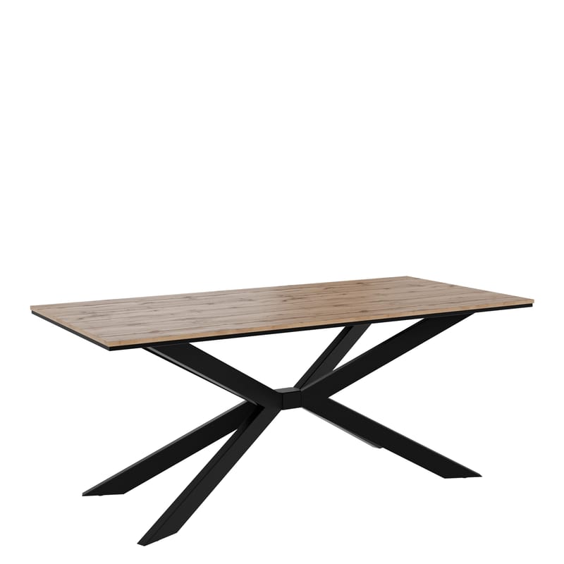 Aplung Ruokapöytä 190 cm suorakulmainen, Musta/Ruskea