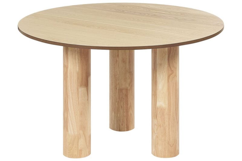 Appelle Ruokapöytä 120 cm Pyöreä, Vaalean Ruskea