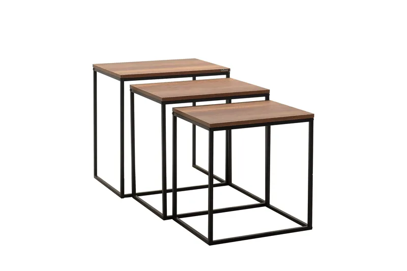 Ajmit sarjapöydät ruskea, Hanah Home