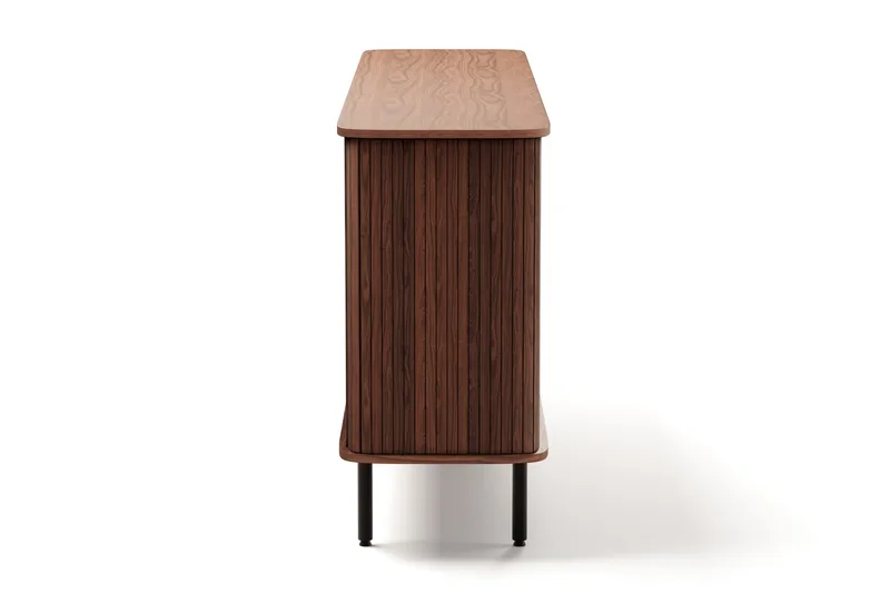 Kopparbo Senkki säilytystilalla rihlattu - Tummanruskea / Pähkinäpuu / Puu - Säilytys - Säilytyskalusteet - Senkki